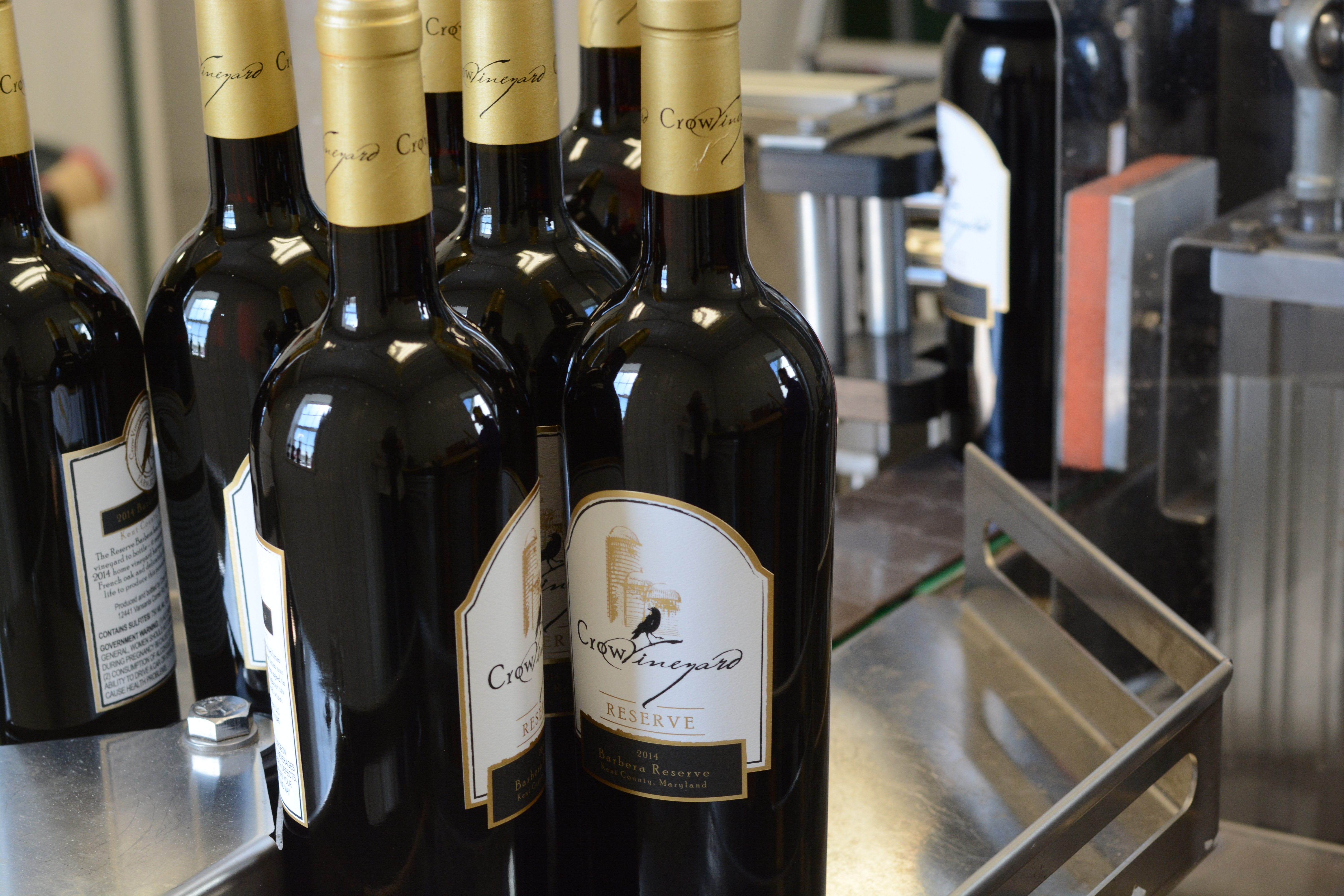 Crow Vineyard & Winery Bottling Barbera Reserve